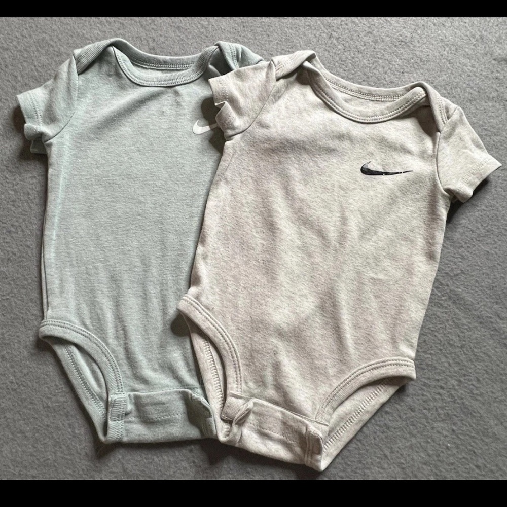 LOT Nike Cat & Jack Kate Quinn 5 Piece Set Boy 6-9 Months Bodysuit Pants Neutral